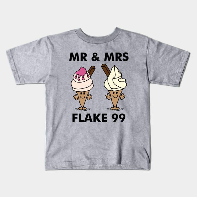 Mr & Mrs Flake 99 Kids T-Shirt by Vault Emporium